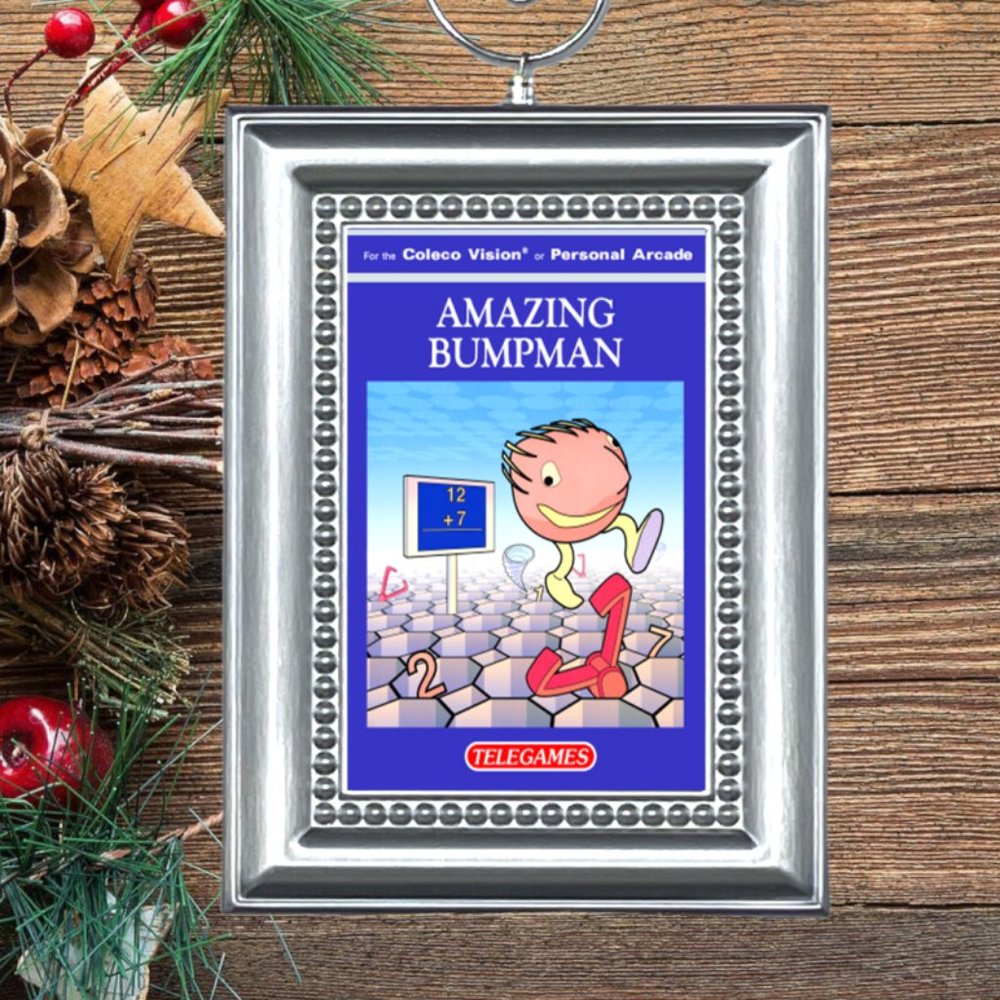 ColecoVision AMAZING BUMPMAN Retro Video Game Memorabilia Christmas Ornament